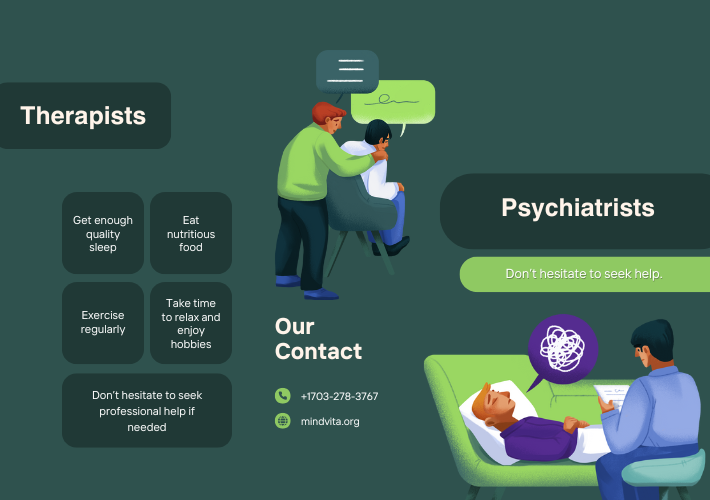 difference between psychiatrists and therapists