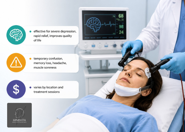 electro-shock therapy benefits, side effects and costs