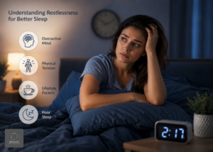 restlessness cause symptoms solutions to sleep better