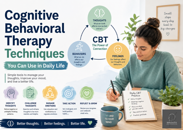 Cognitive Behavioral Therapy Techniques You Can Use in Daily Life